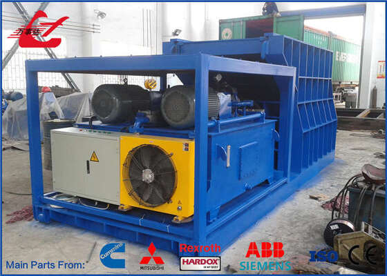 Horizontal Container Scrap Shear 4000kN Cutting Force 1400mm Blade For Steel Plate And Container Scrap