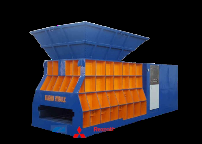 4000kN Cutting Force Horizontal Scrap Shear, 74kW Power And Air Cooling System, Ideal For Metal Scrap Cutting