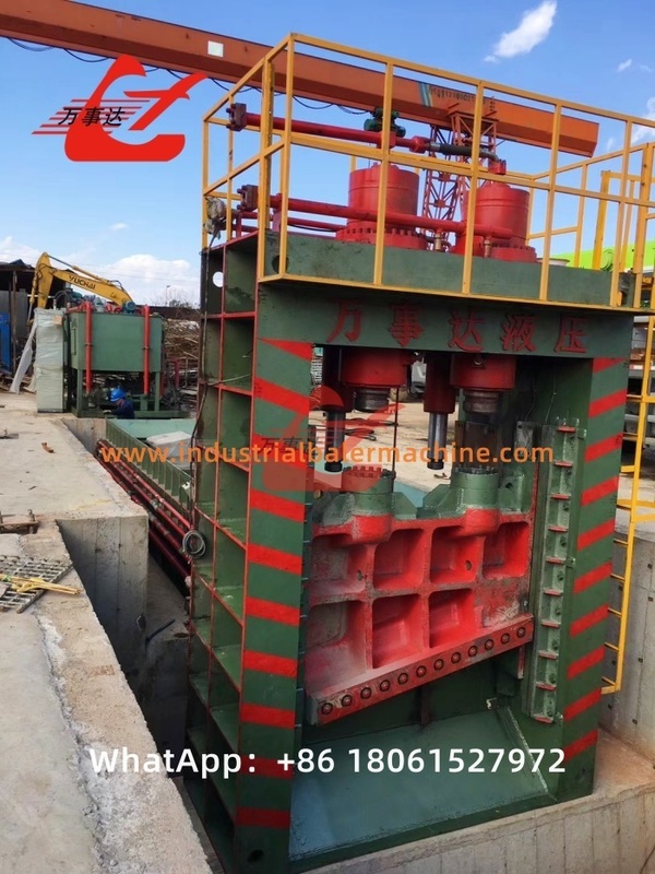 High Efficiency Hydraulic Scrap Gantry Shear 8000kN for Metal Recycling Shearing with PLC Automatic Control