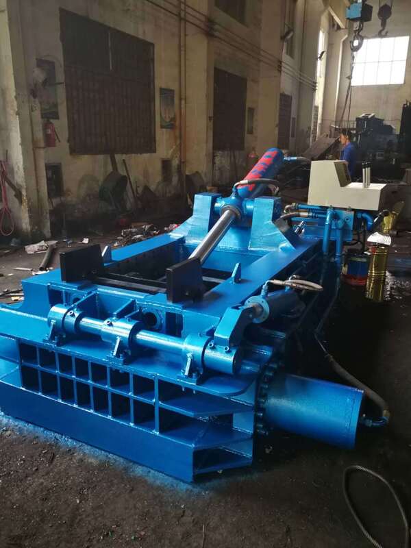 Scrap Metal Baler With 1350 KN Force Continuous Discharge High Density Baling And Adjustable Bale Length