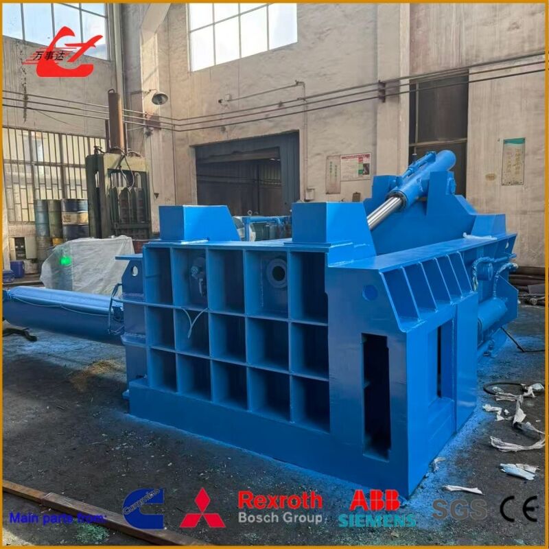 Y83-160 Turn-Out Hydraulic Metal Baler With 1600kN Force And 1600×1000×800mm Chamber For Scrap Recycling