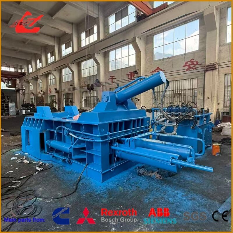 PLC Semi Automatic Tire Wire Baler with 200×200mm Bale Size for Steel Wire Recycling