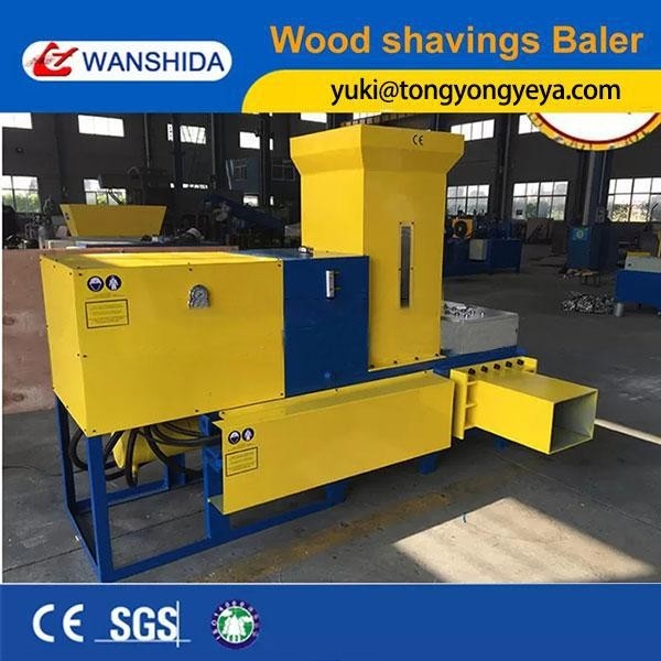 30 Ton Industrial Baler Machine 7.5kW Sawdust Baler Machine Safety Alarm