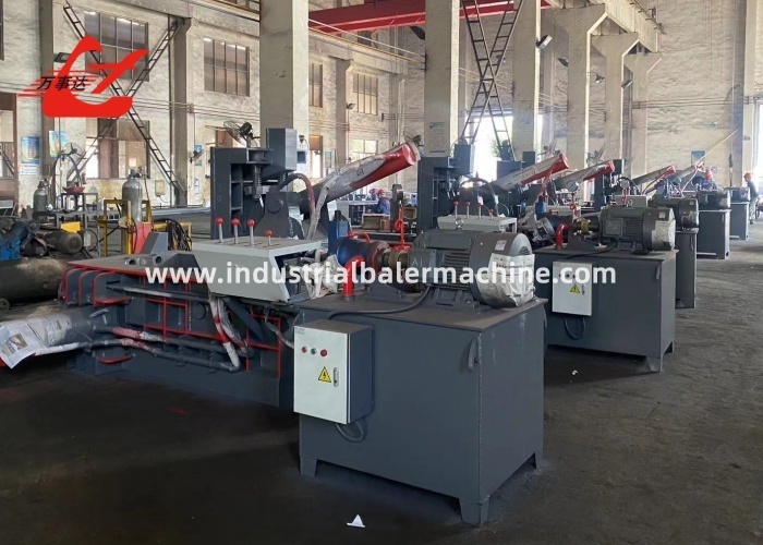 Turn out Hydraulic Metal Baler 100 ton for Scrap Metal Recycling in Brazil