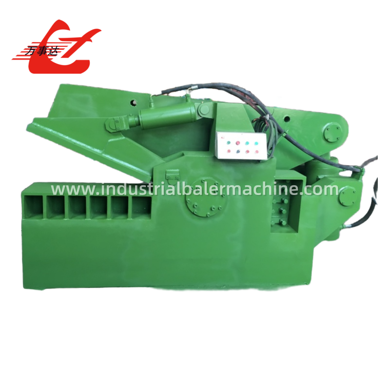 Hydraulic Alligator Shear 630kN Scrap Metal Cutting Machine with 600mm Blade for Steel Bar
