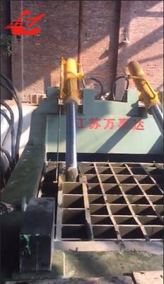 भारी शुल्क 60kW हाइड्रोलिक स्क्रैप मेटल बेलर, रीबार और स्टील रीसाइक्लिंग के लिए 2500 KN बल